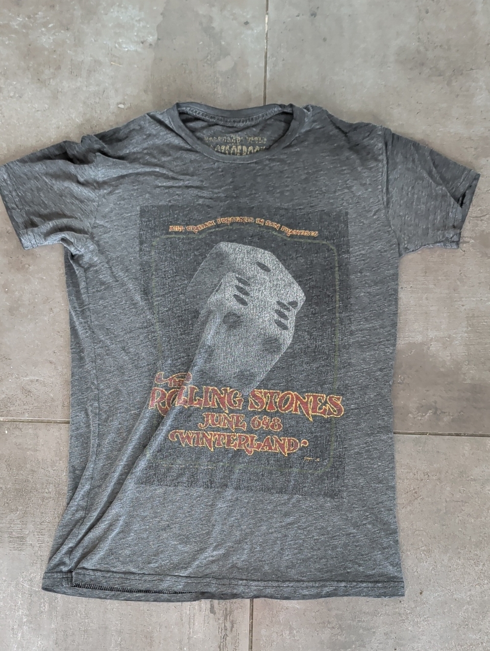 Roots Of Rock Rolling Stones Graphic Tee Size Small